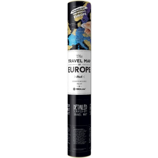 Скретч карта 1DEA.me Travel Map Black Europe (BE) Скретч карта 1DEA.me Travel Map Black Europe (BE)