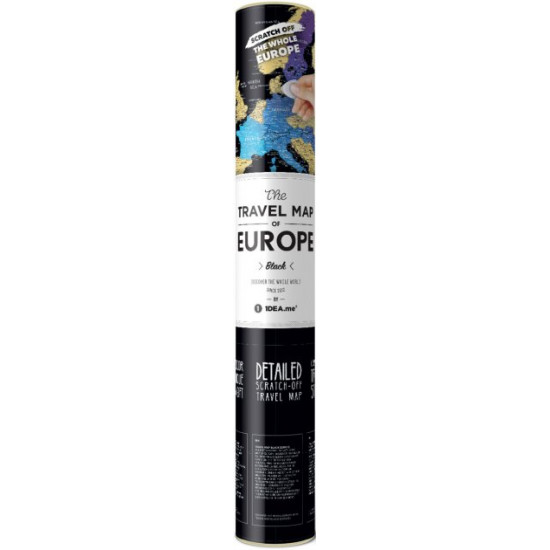 Скретч карта 1DEA.me Travel Map Black Europe (BE) Скретч карта 1DEA.me Travel Map Black Europe (BE)