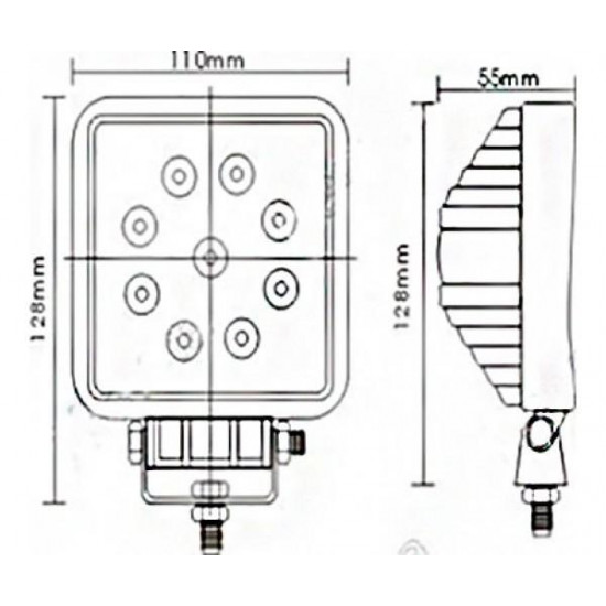 Світлодіодна балка EA Light X D2 27W (Ближній) Світлодіодна балка EA Light X D2 27W (Ближній)