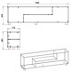 TV stand-2 MG-4 Companit Oak sonoma/Nymphea alba TV stand-2 MG-4 Companit Oak sonoma/Nymphea alba