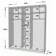 Sliding wardrobe MILERI 3-door 210x240x60 (3 mirrors) Wenge magic (1978219) Sliding wardrobe MILERI 3-door 210x240x60 (3 mirrors) Wenge magic (1978219)