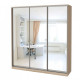 Sliding wardrobe MILERI 3-door 230x210x60 (3 mirrors) Sonoma Oak (1978440) Sliding wardrobe MILERI 3-door 230x210x60 (3 mirrors) Sonoma Oak (1978440)