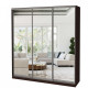 Sliding wardrobe MILERI 3-door 230x210x45 (3 mirrors) Wenge magic (1978234) Sliding wardrobe MILERI 3-door 230x210x45 (3 mirrors) Wenge magic (1978234)
