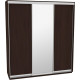 Sliding wardrobe DOM VG216 Wenge chipboard+Mirror 210x60x240 Sliding wardrobe DOM VG216 Wenge chipboard+Mirror 210x60x240