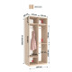 Sliding wardrobe HOUSE EKO116 White chipboard 110x60x240 Sliding wardrobe HOUSE EKO116 White chipboard 110x60x240