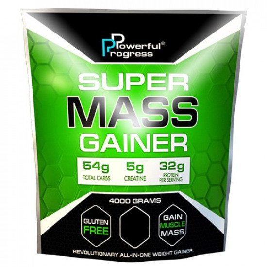 Гейнер Powerful Progress Super Mass Gainer, 4 кг - Шоколад (115782) Гейнер Powerful Progress Super Mass Gainer, 4 кг - Шоколад (115782)