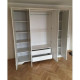 Bedroom wardrobe made of chipboard and MDF 4D (2S) White Gerbor silver pine Bedroom wardrobe made of chipboard and MDF 4D (2S) White Gerbor silver pine