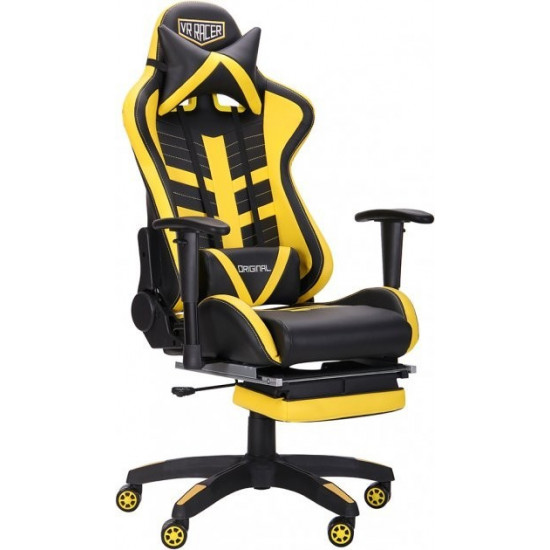 Крісло AMF VR Racer BattleBee Чорне з жовтим Крісло AMF VR Racer BattleBee Чорне з жовтим