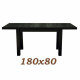 Dining folding table ST-10 Skif 140x80 cm wenge (black) Dining folding table ST-10 Skif 140x80 cm wenge (black)