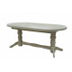 Dining folding oval table ST-9 200x100 cm vanilla Skif Dining folding oval table ST-9 200x100 cm vanilla Skif