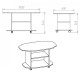Coffee table Companit Twist Alba (100x60x54.6 cm) Coffee table Companit Twist Alba (100x60x54.6 cm)