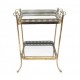 Metal coffee table with mirror top 53.5*31*67 cm, golden BST 480298 Metal coffee table with mirror top 53.5*31*67 cm, golden BST 480298