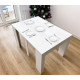 Transformable folding console table Verona white 3030x900 chipboard Transformable folding console table Verona white 3030x900 chipboard