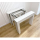 Transformable folding console table Verona white 3030x900 chipboard Transformable folding console table Verona white 3030x900 chipboard