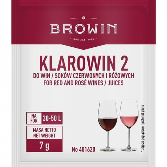 Klarowin 2 - профессиональный набор для осветления красных и розовых вин BROWIN Klarowin 2 - профессиональный набор для осветления красных и розовых вин BROWIN