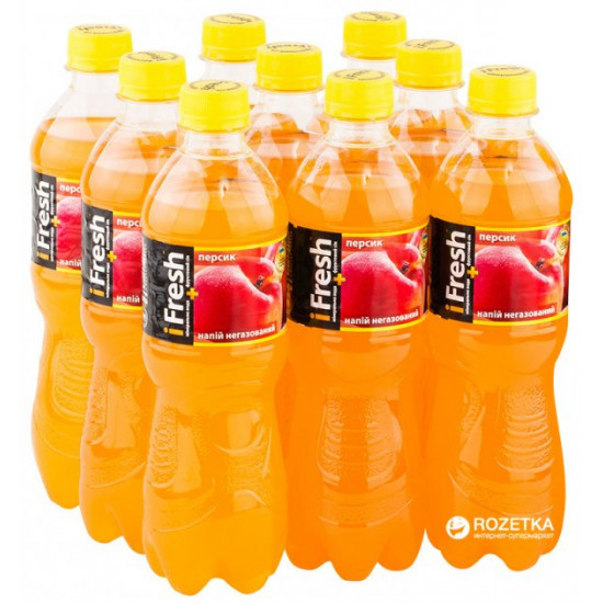 Упаковка сокового напою iFresh Персик 0.5 л х 9 пляшок (4820159360420) Упаковка сокового напою iFresh Персик 0.5 л х 9 пляшок (4820159360420)