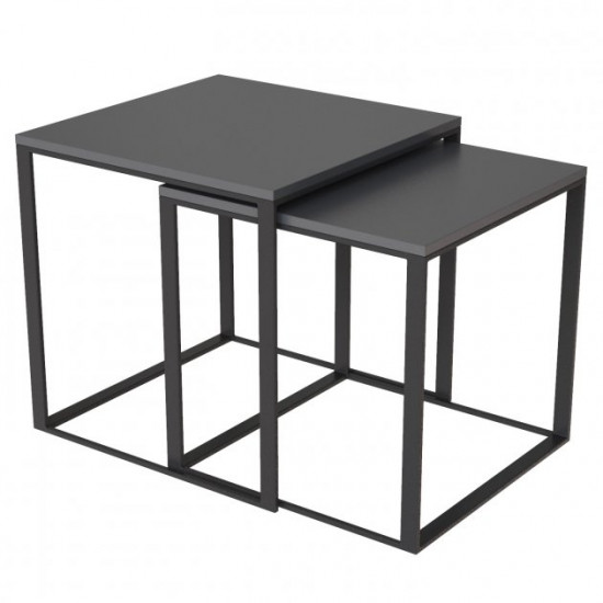 Coffee table 2 in 1 Ascet Art In Head Graphite Coffee table 2 in 1 Ascet Art In Head Graphite
