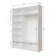 Sliding wardrobe VitalMebli VT 156 two-door 1500x550x2400 mm doors mirror graphite with pattern Sliding wardrobe VitalMebli VT 156 two-door 1500x550x2400 mm doors mirror graphite with pattern