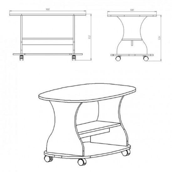 Coffee table Companit Caprice beech Coffee table Companit Caprice beech