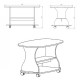 Coffee table Companit Caprice beech Coffee table Companit Caprice beech