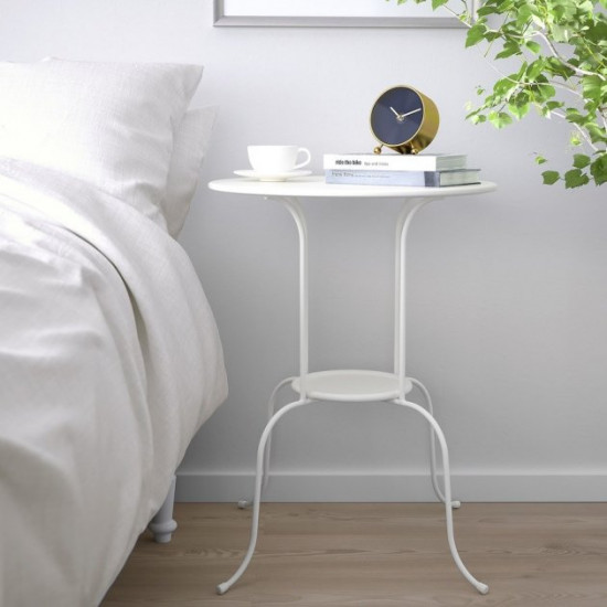 Журнальний столик IKEA LINDVED 50 х 68 см білий (004.338.95) Журнальний столик IKEA LINDVED 50 х 68 см білий (004.338.95)