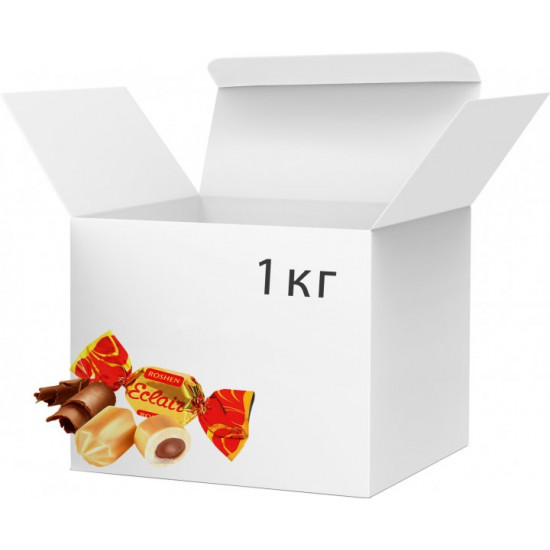 Milk caramel with filling Roshen Eclair 1 kg (4823077607066_4823077607080) Milk caramel with filling Roshen Eclair 1 kg (4823077607066_4823077607080)