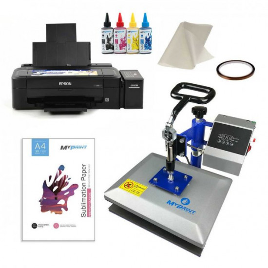 Комплект обладнання для сублімації з планшетним термопресом My Print HP230B + L132 Комплект обладнання для сублімації з планшетним термопресом My Print HP230B + L132