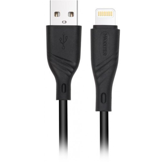 Кабель Maxxter USB - Lightning 1 м Black (UB-L-USB-02-1m) Кабель Maxxter USB - Lightning 1 м Black (UB-L-USB-02-1m)