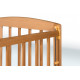 Children's bed crib GOYDA AMELIA with movable sidewall, arches and wheels (600*1200mm), white Children's bed crib GOYDA AMELIA with movable sidewall, arches and wheels (600*1200mm), white