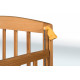 Children's bed crib GOYDA AMELIA with movable sidewall, arches and wheels (600*1200mm), white Children's bed crib GOYDA AMELIA with movable sidewall, arches and wheels (600*1200mm), white