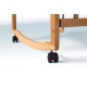 Children's bed crib GOYDA AMELIA with movable sidewall, arches and wheels (600*1200mm), white Children's bed crib GOYDA AMELIA with movable sidewall, arches and wheels (600*1200mm), white