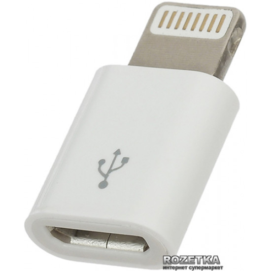 Адаптер PowerPlant Micro USB - Lightning (4775341440476) Адаптер PowerPlant Micro USB - Lightning (4775341440476)