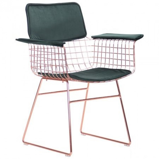 Кресло Mino, rose gold, emerald AMF Кресло Mino, rose gold, emerald AMF