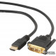 Кабель Cablexpert HDMI - DVI 18+1pin 1.8 м (CC-HDMI-DVI-6) Кабель Cablexpert HDMI - DVI 18+1pin 1.8 м (CC-HDMI-DVI-6)