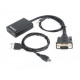  Адаптер Cablexpert (A-VGA-HDMI-01) VGA-HDMI, со звуком, 0.15м, черный