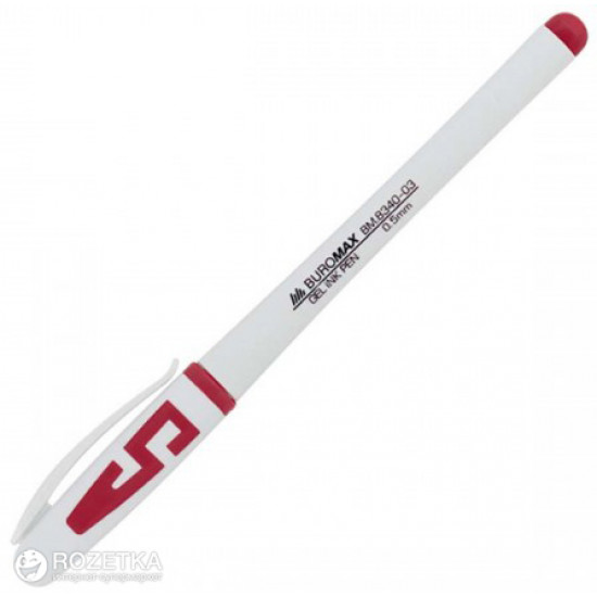 Set of gel pens 12 pcs Buromax Red 0.5 mm (BM.8340-03) Set of gel pens 12 pcs Buromax Red 0.5 mm (BM.8340-03)