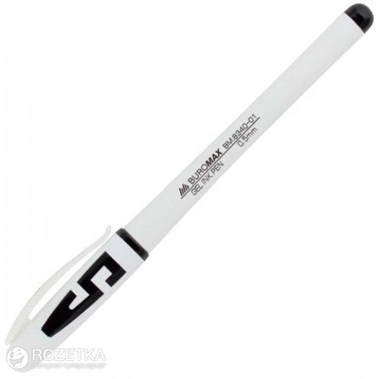 Set of gel pens 12 pcs Buromax Black 0.5 mm (BM.8340-01) Set of gel pens 12 pcs Buromax Black 0.5 mm (BM.8340-01)
