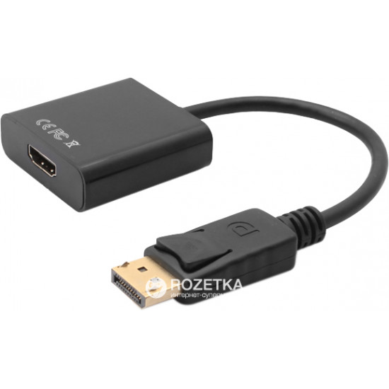 Adapter Value DisplayPort Male to HDMI Female 0.2 m (S0108) Adapter Value DisplayPort Male to HDMI Female 0.2 m (S0108)