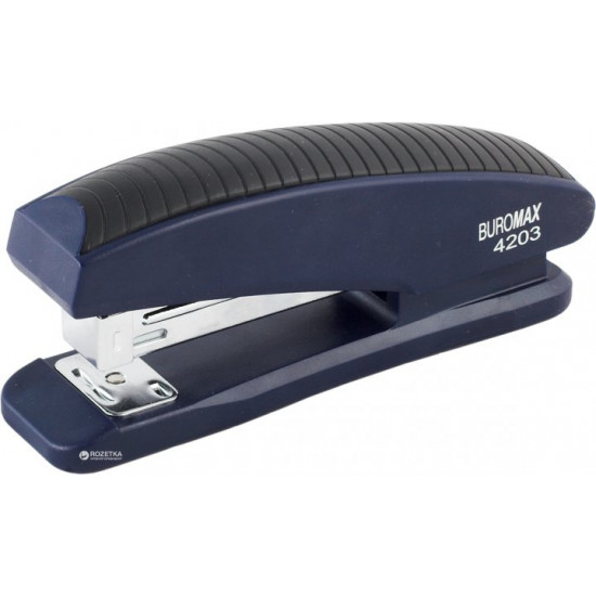 Степлер Buromax №24, 26 20 аркушів Синій (BM.4203-02) Степлер Buromax №24, 26 20 аркушів Синій (BM.4203-02)