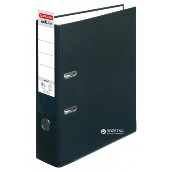 Папка-регистратор Herlitz maX.file Protect А4 80 мм Черная (5480801) Папка-регистратор Herlitz maX.file Protect А4 80 мм Черная (5480801)