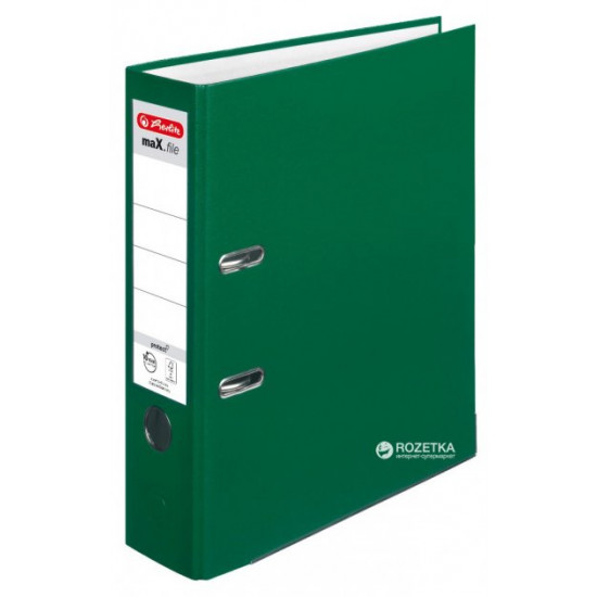 Папка-регистратор Herlitz maX.file Protect А4 80 мм Зеленая (5480504) Папка-регистратор Herlitz maX.file Protect А4 80 мм Зеленая (5480504)