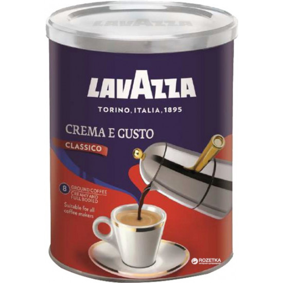Кава мелена Lavazza Crema&Gusto 250 г (8000070038820) Кава мелена Lavazza Crema&Gusto 250 г (8000070038820)