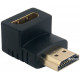 Adapter ExtraDigital HDMI to HDMI, v 1.4, Gold, 90° (KBH1671) Adapter ExtraDigital HDMI to HDMI, v 1.4, Gold, 90° (KBH1671)
