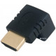 Adapter ExtraDigital HDMI to HDMI, v 1.4, Gold, 90° (KBH1671) Adapter ExtraDigital HDMI to HDMI, v 1.4, Gold, 90° (KBH1671)