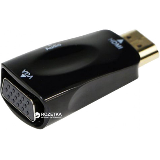 Перехідник Cablexpert HDMI-VGA (A-HDMI-VGA-02) Перехідник Cablexpert HDMI-VGA (A-HDMI-VGA-02)