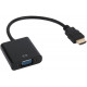 Adapter Ultra HDMI A Plug - VGA 0.2 m (UC-01) Adapter Ultra HDMI A Plug - VGA 0.2 m (UC-01)