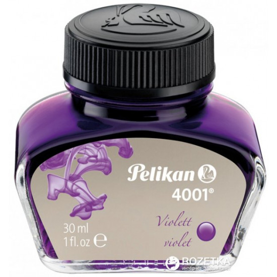 Чернила Pelikan 4001 Violet в стеклянном флаконе 30 мл Фиолетовые (311886) Чернила Pelikan 4001 Violet в стеклянном флаконе 30 мл Фиолетовые (311886)