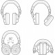 Headphones Audio-Technica ATH-M50x Black Headphones Audio-Technica ATH-M50x Black