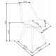 Стілець Halmar K245 48/53/83/50 см Білий/Прозорий Стілець Halmar K245 48/53/83/50 см Білий/Прозорий