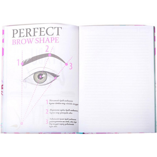 Motivational notebook YES Eaes Fashion series 148 x 210 mm 128 pages (151586) Motivational notebook YES Eaes Fashion series 148 x 210 mm 128 pages (151586)